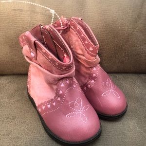 Size 3 Toddler pink boots